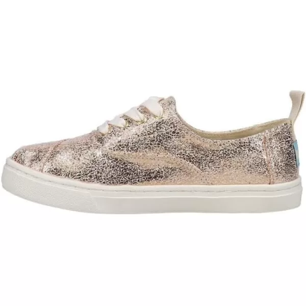 TOMS Kids Girls Cordones Cupsole Tie Dye Lace Up Sneakers Shoes Casual  WhiteGold Crackle Foil