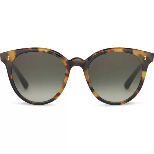 TOMS Womens Aaryn Round SunglassesBlonde Tortoiseshell