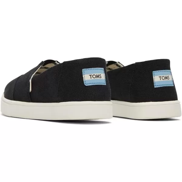TOMS Womens Alpargata Cupsole Slip On Flats Casual  GreyBlack Heritage Canvas