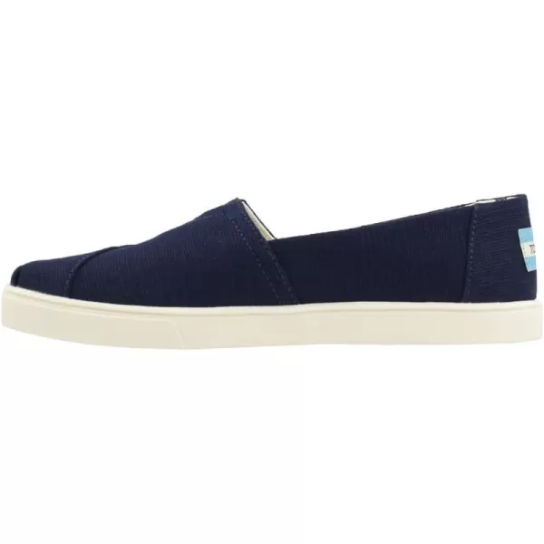 TOMS Womens Alpargata Cupsole Slip On Flats Casual  GreyNavy Canvas