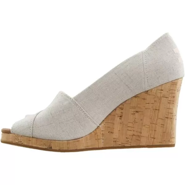 TOMS Womens Classic Espadrille Wedge SandalNatural Crosshatch Jacquard