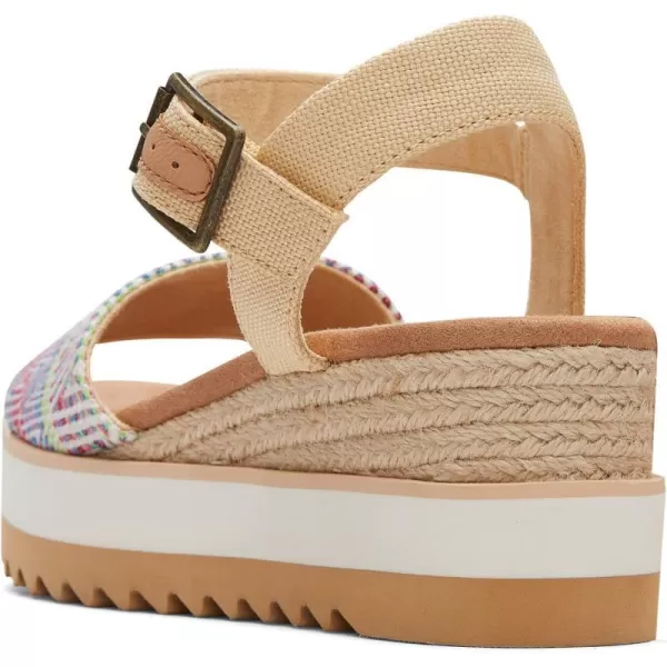 TOMS Womens Diana SandalNatural Diamond Global Woven