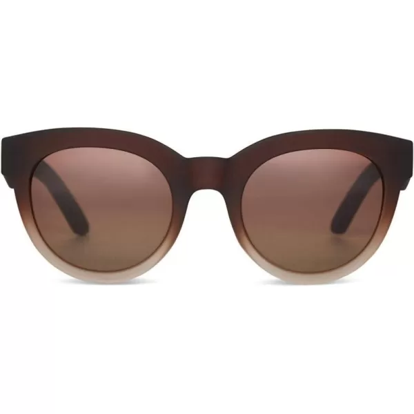 TOMS Womens Florentin Round SunglassesMatte OmbreViolet Brown Gradient