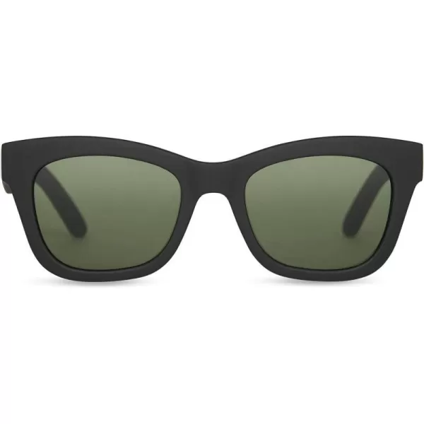 TOMS Womens Rectangular SunglassesMatte BlackBottle Green