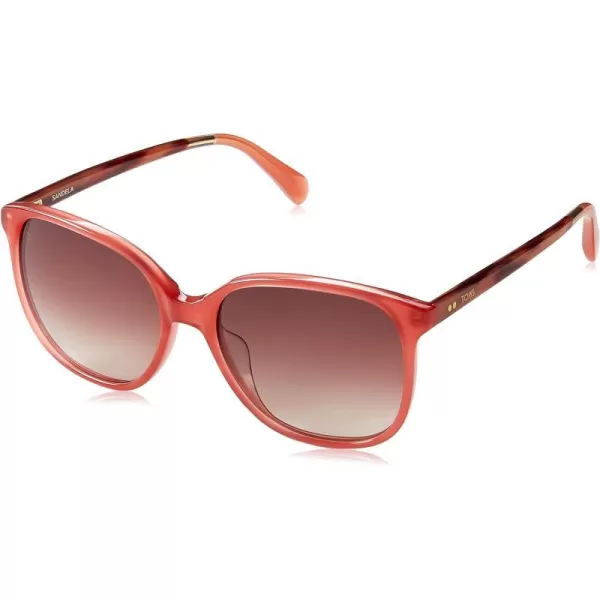 TOMS Womens Sandela Oversized SunglassesBlack Teal Satin Crystal