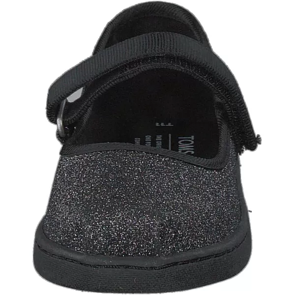 TOMS Girls Tiny Mary Jane  ToddlerBlack Iridescent Glimmer