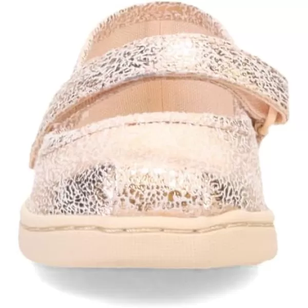 TOMS Girls Tiny Mary Jane  ToddlerCrackle Foil Gold