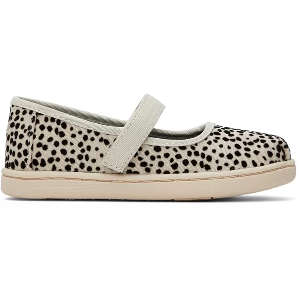 TOMS Girls Tiny Mary Jane  ToddlerFog Flocked Mini Cheetah