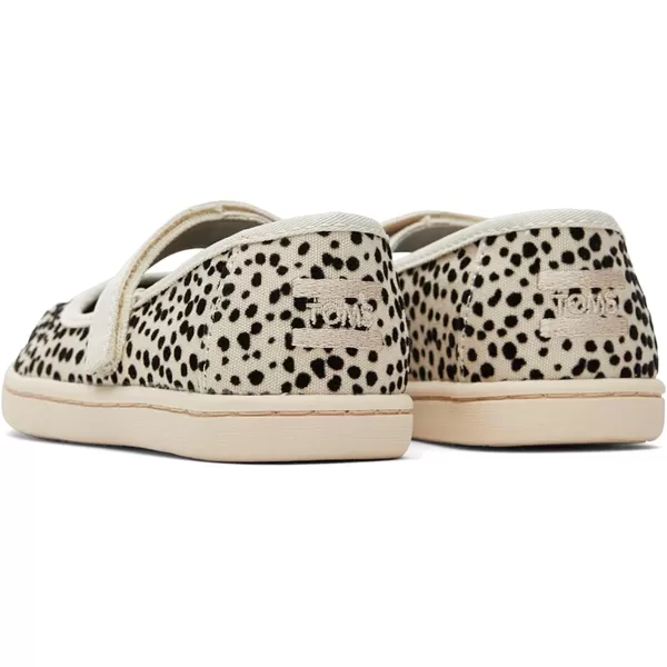TOMS Girls Tiny Mary Jane  ToddlerFog Flocked Mini Cheetah