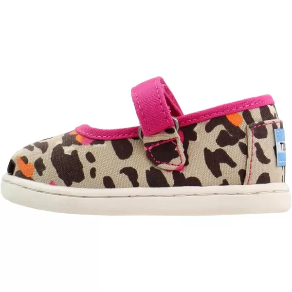 TOMS Girls Tiny Mary Jane  ToddlerFuchsia Floral Leopard