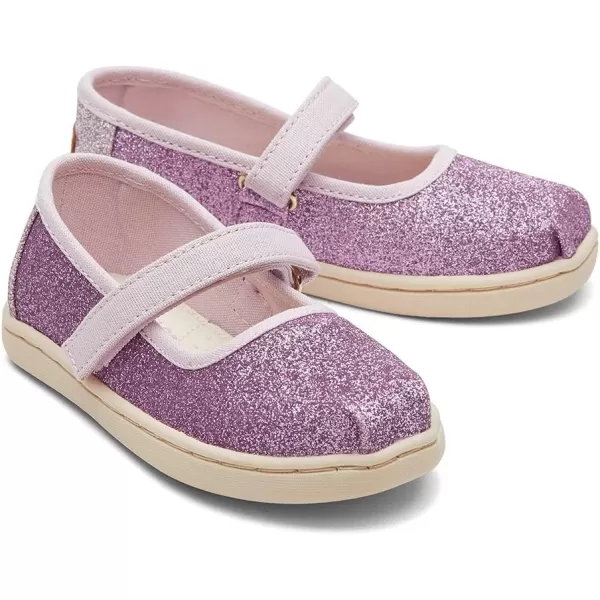 TOMS Girls Tiny Mary Jane  ToddlerLilac Mauve Glimmer