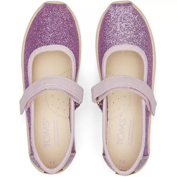 TOMS Girls Tiny Mary Jane  ToddlerLilac Mauve Glimmer