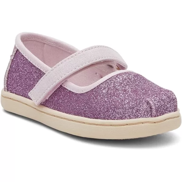 TOMS Girls Tiny Mary Jane  ToddlerLilac Mauve Glimmer