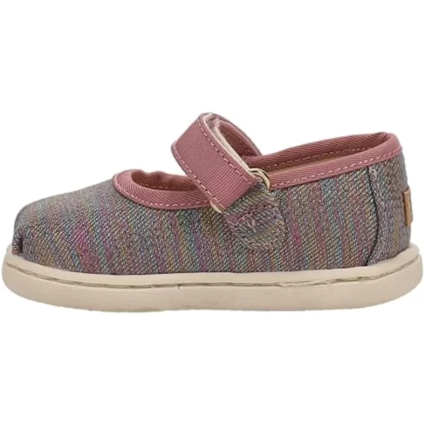 TOMS Girls Tiny Mary Jane  ToddlerRaspberry Multi