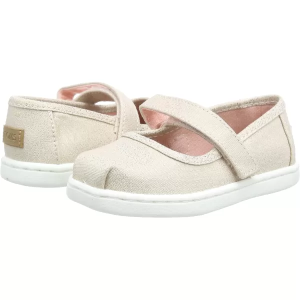 TOMS Girls Tiny Mary Jane  ToddlerRose Gold Iridescent Foil