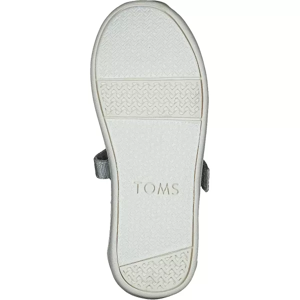 TOMS Girls Tiny Mary Jane  ToddlerSilver Iridescent Glimmer