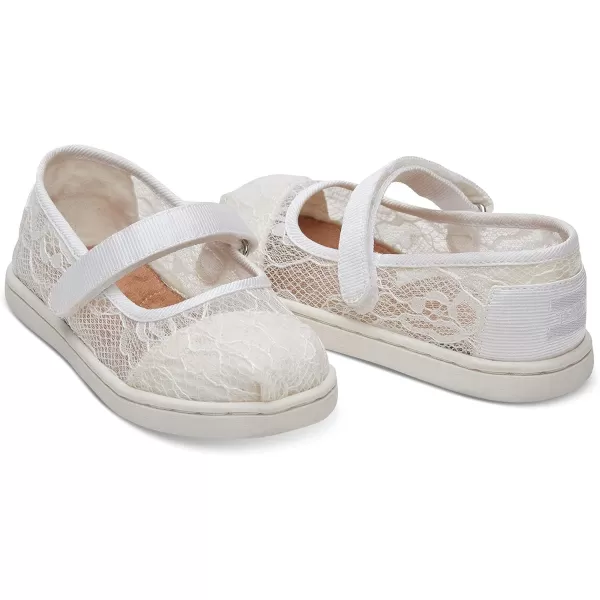 TOMS Girls Tiny Mary Jane  ToddlerWhite pink