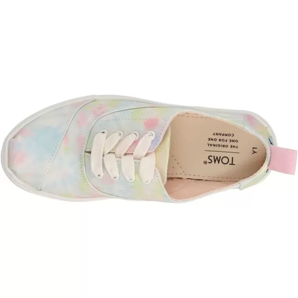 TOMS Kids Boys Cordones Lace Up Sneakers Shoes Casual  GreyWhite Tie Dye Canvas