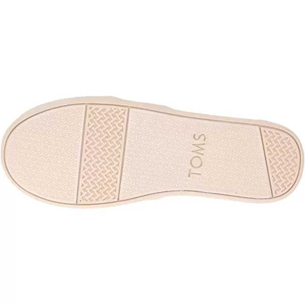 TOMS Kids Girls Alpargata Glitter Slip On Flats Casual  RedRed