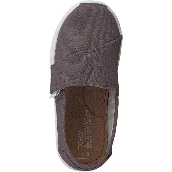 TOMS Kids Unisex Alpargata 20 Little KidBig KidAsh Canvas