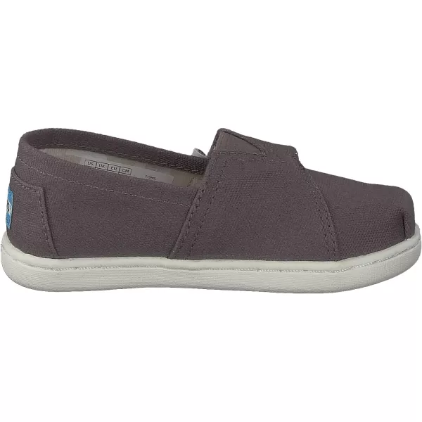 TOMS Kids Unisex Alpargata 20 Little KidBig KidAsh Canvas