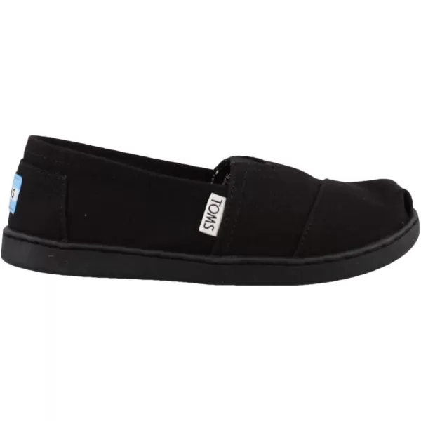 TOMS Kids Unisex Alpargata 20 Little KidBig KidBlack Canvas