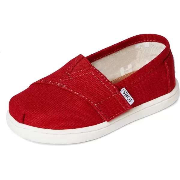 TOMS Kids Unisex Alpargata 20 Little KidBig KidRed