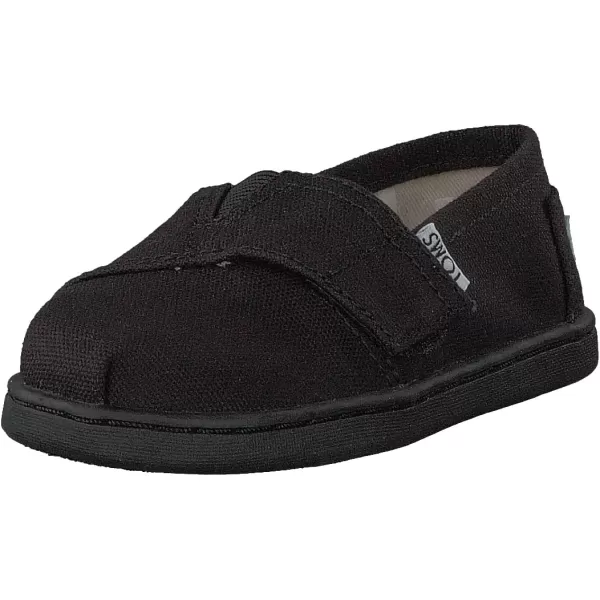 TOMS UnisexChild Classic Alpargata SneakerBlack Canvas