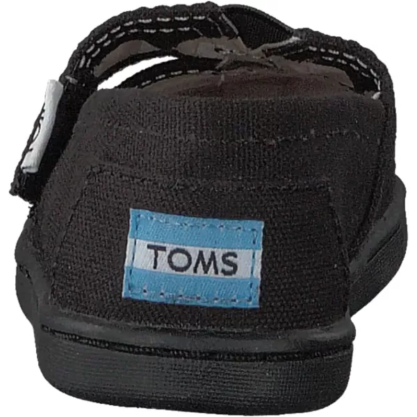 TOMS UnisexChild Classic Alpargata SneakerBlack Canvas