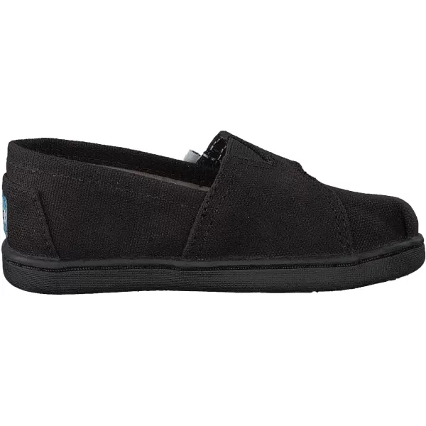 TOMS UnisexChild Classic Alpargata SneakerBlack Canvas