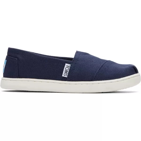 TOMS UnisexChild Classic Alpargata SneakerNavy Canvas