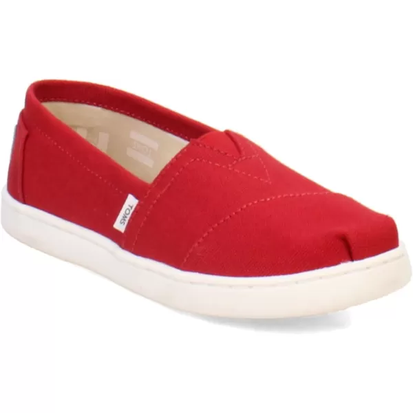 TOMS UnisexChild Classic Alpargata SneakerRed Canvas