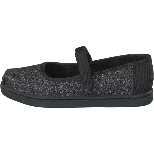 TOMS Girls Tiny Mary Jane  ToddlerBlack Iridescent Glimmer