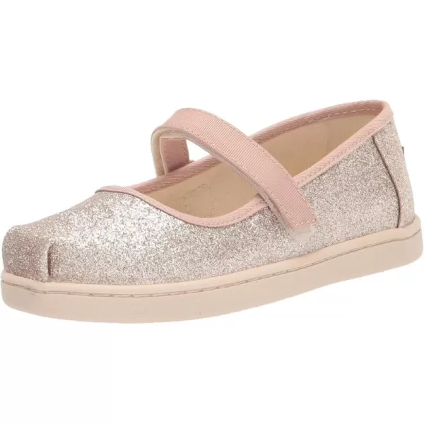 TOMS Girls Tiny Mary Jane  ToddlerChampagne Iridescent Glimmer