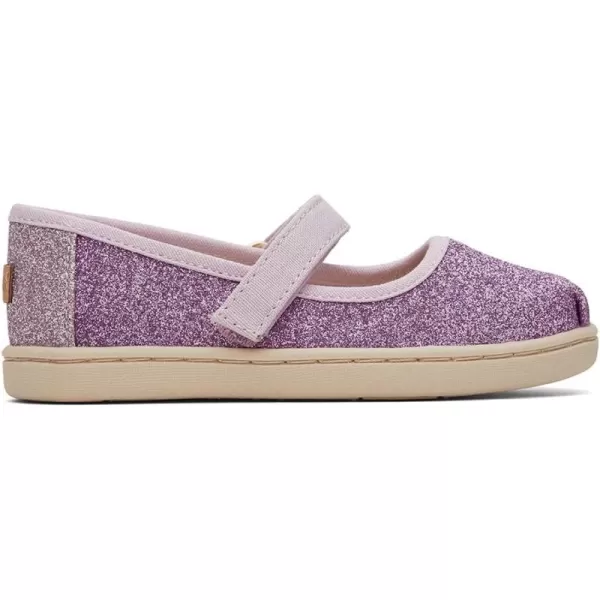 TOMS Girls Tiny Mary Jane  ToddlerLilac Mauve Glimmer
