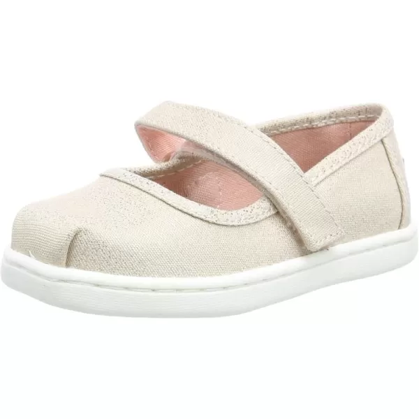 TOMS Girls Tiny Mary Jane  ToddlerRose Gold Iridescent Foil