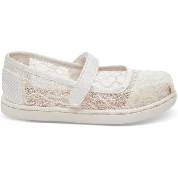 TOMS Girls Tiny Mary Jane  ToddlerWhite pink