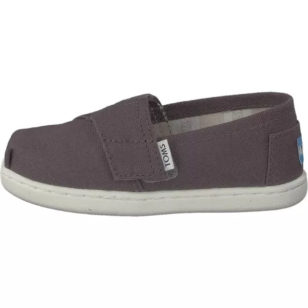 TOMS Kids Unisex Alpargata 20 Little KidBig KidAsh Canvas