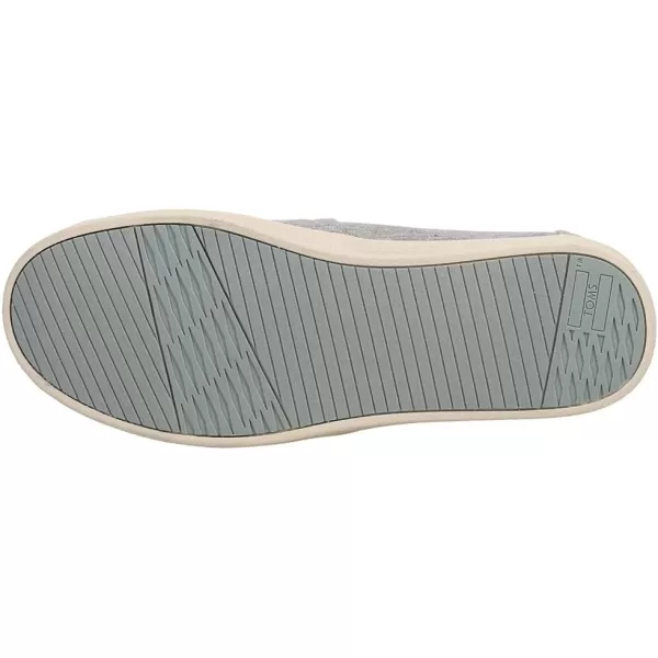 TOMS Womens Avalon SlipOnDrizzle Grey Micro Crosshatch Fabric