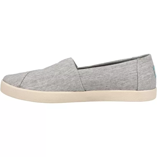 TOMS Womens Avalon SlipOnDrizzle Grey Micro Crosshatch Fabric