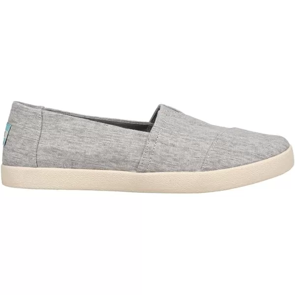 TOMS Womens Avalon SlipOnDrizzle Grey Micro Crosshatch Fabric