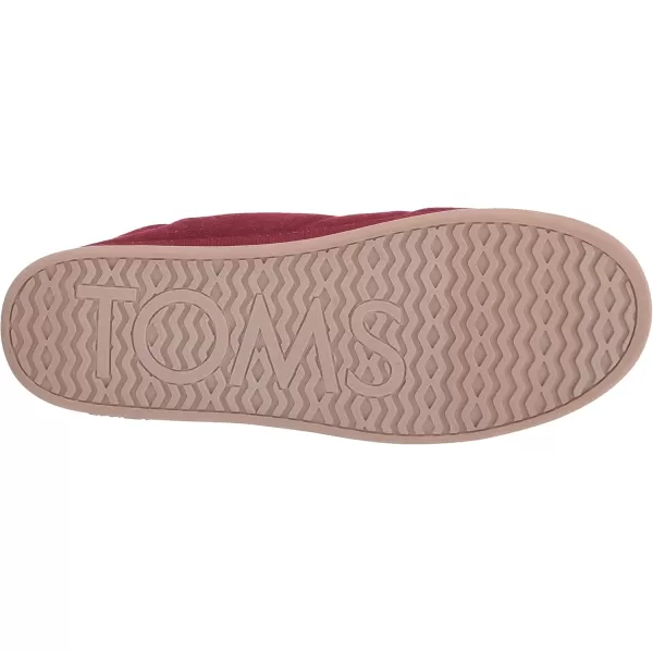 TOMS Womens Ezra Slip On Casual Slippers Casual  PinkRhubarb Red