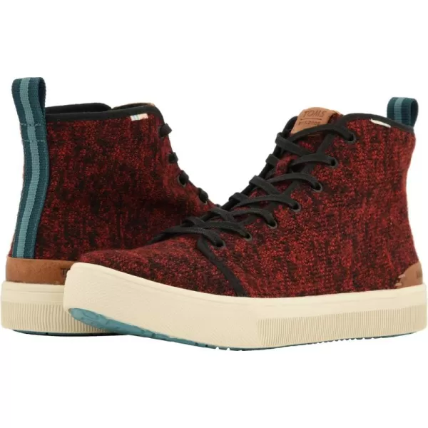Red Melange Knit