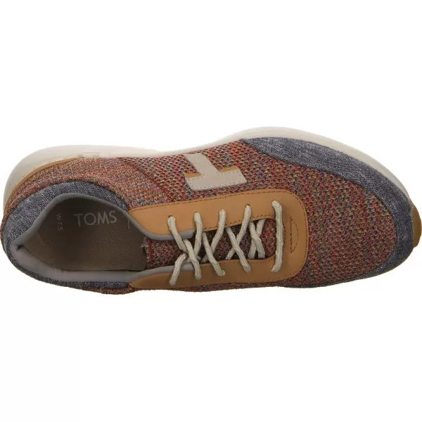 TOMS Mens Brogue LaceUpMulti Space Dye KnitChambray