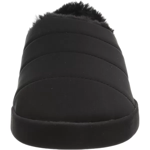 TOMS Mens Ezra Faux Fur Scuff Casual Slippers Casual  GreyBlack