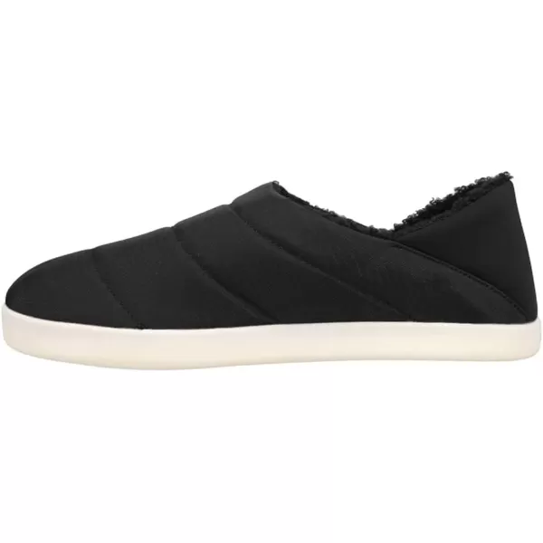 TOMS Mens Ezra Faux Fur Scuff Casual Slippers Casual  GreyBlack Matte Ripstop