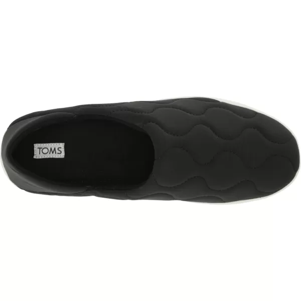 TOMS Mens Ezra Faux Fur Scuff Casual Slippers Casual  GreyBlack Quilted Cotton Ripstop