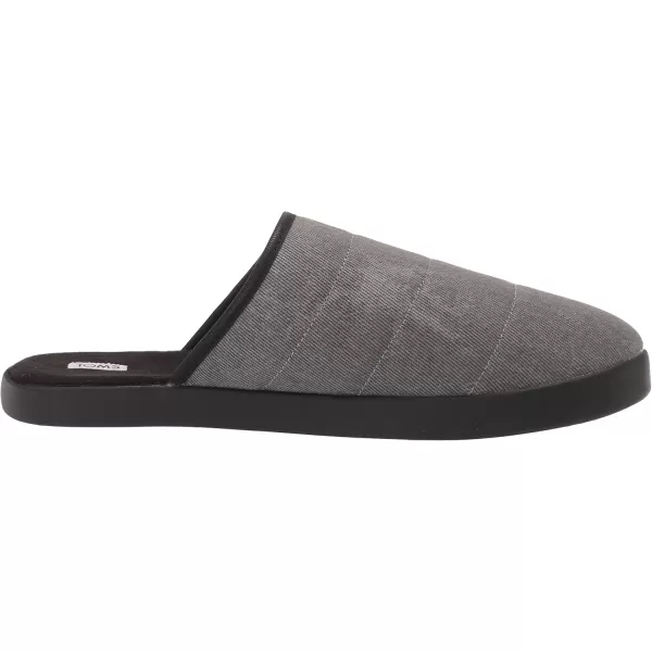 TOMS Mens Harbor Casual Slippers Casual  RedBlack Distressed Twill Quilted