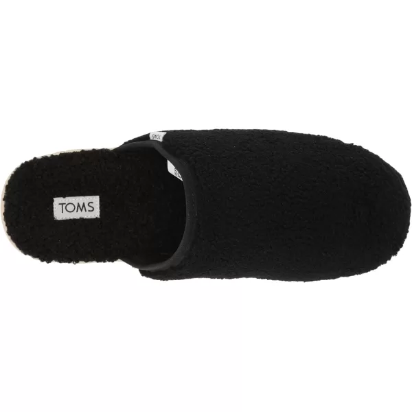 TOMS Mens Harbor Casual Slippers Casual  RedBlack Faux Shearling