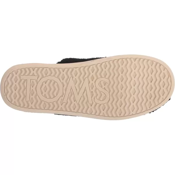 TOMS Mens Harbor Casual Slippers Casual  RedBlack Faux Shearling